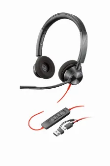 Audífonos Hp Poly Diadema, Alámbrico, Usb, Negro