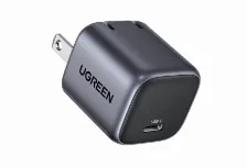 Cargador Ugreen 90902 100 - 240 V, Auriculares, Teléfono Móvil, Computadora Portátil, Reloj Inteligente, Tableta, Interior, 1usb-c, Carga Rápida, Gris