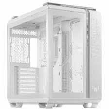 Gabinete Asus Tuf Gaming Gt502/wht/tg,ventana Lateral Y Frontal, Atx, Micro-atx, Blanco