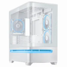 Gabinete Asus Prime Prime Ap202 Argb Midi Tower, Psu No, Vent. 1x 120 Mm, Blanco