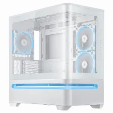 Gabinete Asus Prime Prime Ap202 Argb Midi Tower, Psu No, Vent. 1x 120 Mm, Blanco