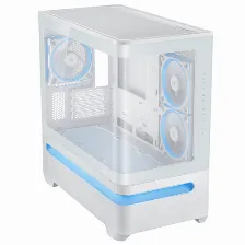 Gabinete Asus Prime Prime Ap202 Argb Midi Tower, Psu No, Vent. 1x 120 Mm, Blanco