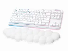 Teclado Logitech G 920-010453 Inglés, Inalámbrico, Rf Inalámbrico + Bluetooth, Interruptor Mecánico, Led Rgb, Blanco