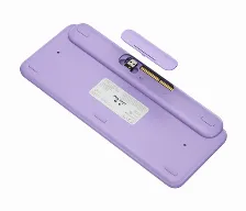 Teclado Logitech Pop Keys Mecanico, Inalambrico + Bluetooth, Menta, Amarillo, Blanco, Morado