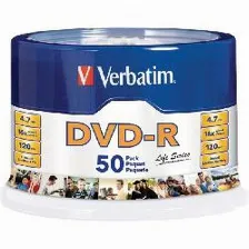Campana Dvd-r Verbatim 16x, 4.7gb, 50pzs