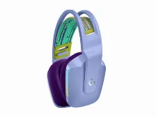 Diadema Gaming Logitech G733, Inalambrica, Iluminacion Rgb Lightsync, Microfono Desmontable, Bateria Recargable, Color Lila