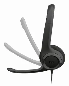 Audifonos Con Microfono Logitech, H390, Alambrico, Usb-c, Negro