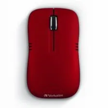 Mouse Verbatim Inalambrico Optico, 1200 Dpi, Nano Receptor Puerto Usb 2.0, Pila Aa Incluida, Color Rojo