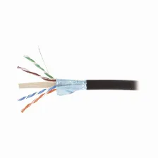 Bobina Siemon 9a6o4-a5-01ar1a Cat6a, 305 M, F/utp (ftp), Negro