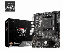 Tarjeta Madre Msi A520m-a Pro Ddr4 M.2 Pcie 3.0 Ryzen Am4 Matx Hdmi