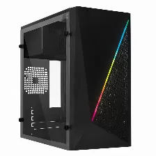 Gabinete Acteck Kyoto Gc460 Micro-tower, Micro Atx, Mini Itx, Ventana Lateral, Rgb, Fuente 500w, Negro