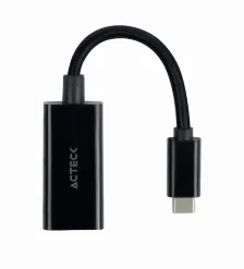 Adaptador Acteck Shif Plus Ad420 De Usb-c A Display Port, Resolucion 4k A 30 Hz, Cable 10 Cm, Ac-934718