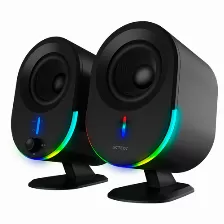 Bocinas Acteck Dynamic Exact Bs630 Inalambrico Y Alambrico, Bluetooth, 2.0 Canales, 20w, Negro