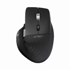 Mouse Acteck Virtuos Pro Mi780 Ergonomico, Inalambrico, Bluetooth, Usb-c, 8 Botones, Negro
