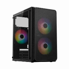 Gabinete Acteck Doom Pro Mesh Gi730m Mini Tower, Fuente De 600w, 1x Ventilador, Negro