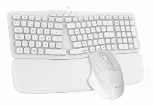 Teclado Inalámbrico Acteck Creator Ultra Confort Mk650 Español, Tamaño Completo (100%), Teclado Numérico, Blanco
