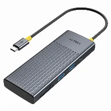 Docking Station Acteck Nexus Dock Pro Hn920, Usb-c, 1xusb-c 3.0, 1xhdmi, Microsd/sd