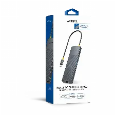 Hub Usb Acteck Nexus Dock Ultra, Usb-c A Hdmi 2.1, Usb-a 3.2, Usb-c, Lector Sd/ Microsd, Rj-45, Gris