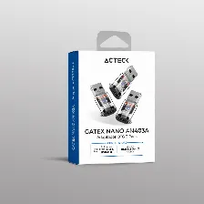 Adaptador Usb Acteck Gatex Nano An403a, Usb-a A Usb-c, 10 Gbps, Paquete 3 Pzas