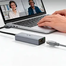 Adaptador De Red Usb Acteck Gatex Net An650, Usb-a/c A Rj-45, Gris
