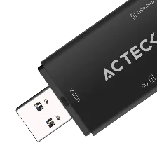 Lector De Memorias Acteck Gatex Read Cr615, 1xsd, 1xmicrosd, 1xusb-a, 1xusb-c, Negro