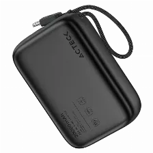 Power Bank Acteck Energon Go Plug Max Pg80, 20,000mah, Usb-c, Negro