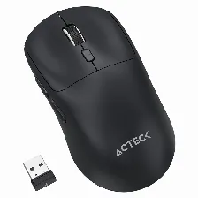 Mouse Acteck Instinct Click Mi484, Optico, Inalambrico, Bluetooth, 3200 Dpi, Negro