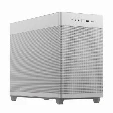 Gabinete Asus Prime Ap201 Microatx Case Mini Tower, Psu No, Vent. 1x 120 Mm, Blanco