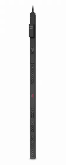 Sistema De Alimentacion Apc Ap6009a Vertical, 26 Salidas Ac, Conector Iec309, 50 - 60 Hz, Máxima Corriente 32 A, Voltaje 230 V, Cable De 3.05 M, Color Negro