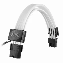 Cable Xpg Para Gpu 8 Pines (6+2) Argb, Dos Alargadores Incluidos, Fibra Optica Ultradensa