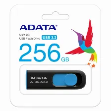 Memoria Usb Adata Uv128 256gb Usb, Negro/azul