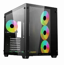 Gabinete Balam Rush Tank Pro Gm930 Midi Tower, Atx,micro Atx,mini-itx, Ventana Lateral, 4x Ventiladores, Negro