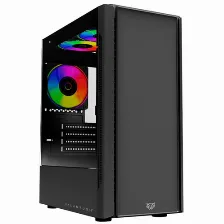 Gabinete Balam Rush Nyx Gi730, Mini-tower, Micro-atx/mini-itx, 3x Ventiladores, Negro