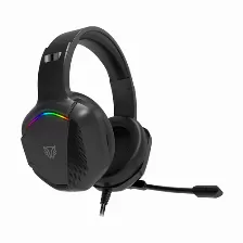 Audífonos Balam Rush Br-941181 Diadema, Alámbrico, 3.5 Mm, Usb, Negro