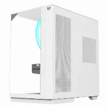 Gabinete Gamer Balam Rush Tank Majestic 7600 / Media Torre / Atx/micro Atx- Mini Itx / Ventiladores Argb / Triple Panel De Cristal Templado / Blanco / Br-941501
