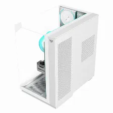 Gabinete Gamer Balam Rush Tank Majestic 7600 / Media Torre / Atx/micro Atx- Mini Itx / Ventiladores Argb / Triple Panel De Cristal Templado / Blanco / Br-941501