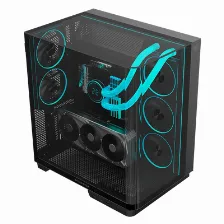 Gabinete Balam Rush Br-941556 Midi Tower, Vent. 2x 120 Mm, Negro