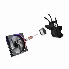 Disipador Balam Rush Heliux Pro Hex75 12 Cm, 2200 Rpm, Negro