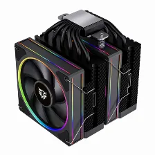 Disipador Balam Rush Heliux Pro Hex70 12 Cm, 2200 Rpm, Negro
