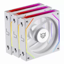 Ventilador Balam Rush Eolox Link-r Exl95r 12 Cm, Led Multi, Blanco