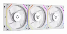 Ventilador Balam Rush Eolox Link-r Exl95r 12 Cm, Led Multi, Blanco