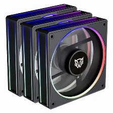 Ventilador Balam Rush Eolox Bora-r Exb85r 12 Cm, 1600 Rpm, Led ámbar, Verde, Rojo, Azul, Negro