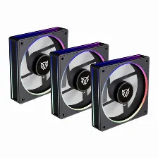 Ventilador Balam Rush Eolox Bora-r Exb85r 12 Cm, 1600 Rpm, Led ámbar, Verde, Rojo, Azul, Negro