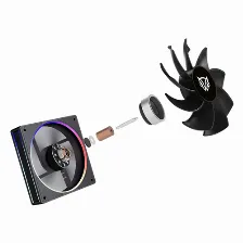 Ventilador Balam Rush Eolox Bora-r Exb85r 12 Cm, 1600 Rpm, Led ámbar, Verde, Rojo, Azul, Negro