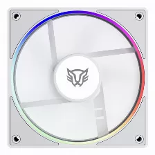 Ventilador Balam Rush Br-942218 12 Cm, 1600 Rpm, Led Multi, Blanco