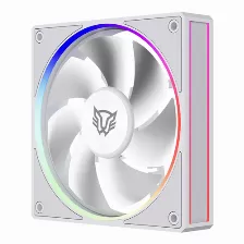 Ventilador Balam Rush Br-942218 12 Cm, 1600 Rpm, Led Multi, Blanco