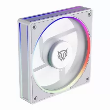 Ventilador Balam Rush Br-942232 12 Cm, 1600 Rpm, Led Multi, Blanco