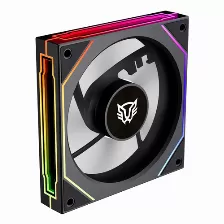 Ventilador Balam Rush Br-942348 12 Cm, 1800 Rpm, Led Multi, Negro