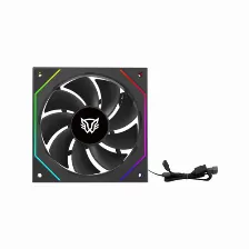 Ventilador Balam Rush Br-942348 12 Cm, 1800 Rpm, Led Multi, Negro
