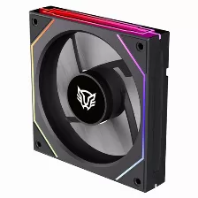 Ventilador Balam Rush Br-942348 12 Cm, 1800 Rpm, Led Multi, Negro